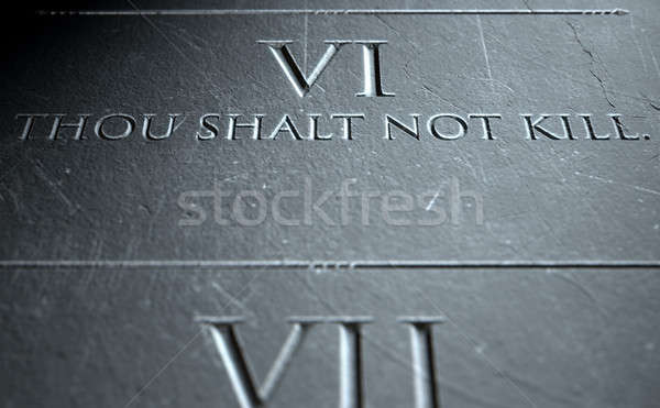 The Sixth Commandment Stock photo © albund