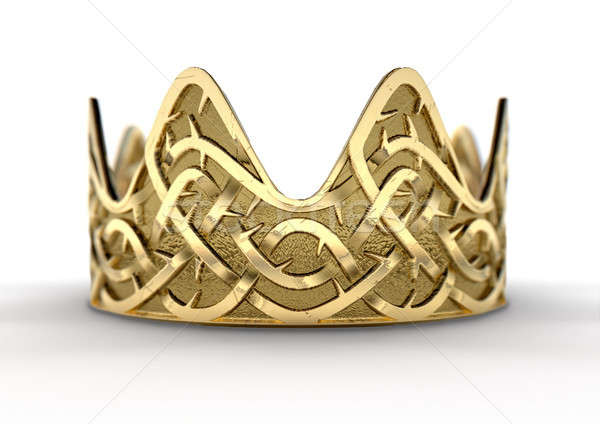 Golden Crown With Thorn Patterns Stock photo © albund