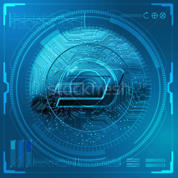 Cryptocurrency Dash Futuristic Stock photo © albund