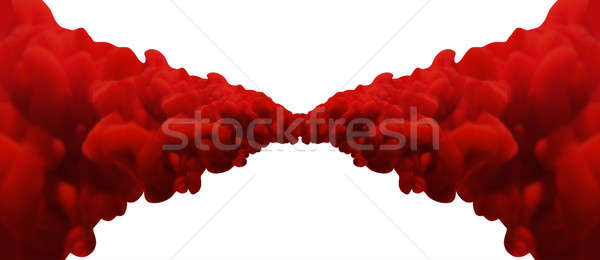 Abstract Red Merging Inks Stock photo © albund