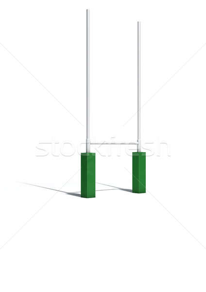 Rugby Posts Isolated Stock photo © albund