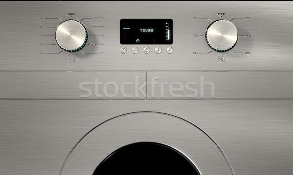 Stock photo: Modern Washing Machine Closeups