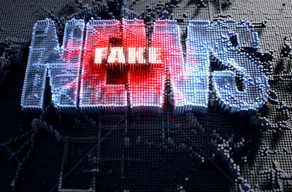 Pixel Fake News Stock photo © albund