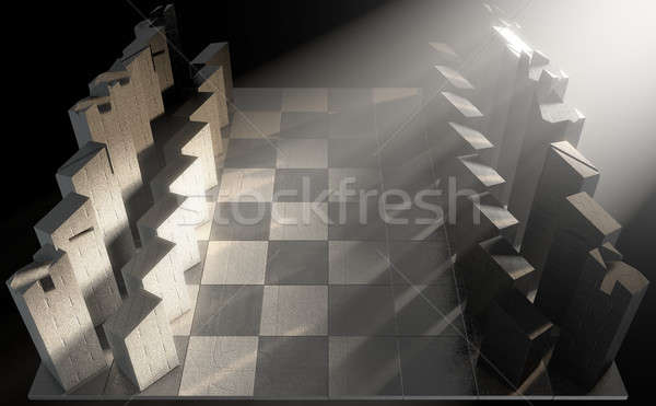Modern Chess Set  Stock photo © albund