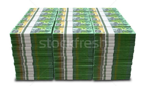 Stock photo: Australian Dollar Notes Pile