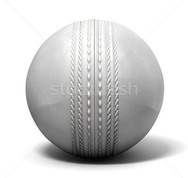 Cricket Ball White Stock photo © albund