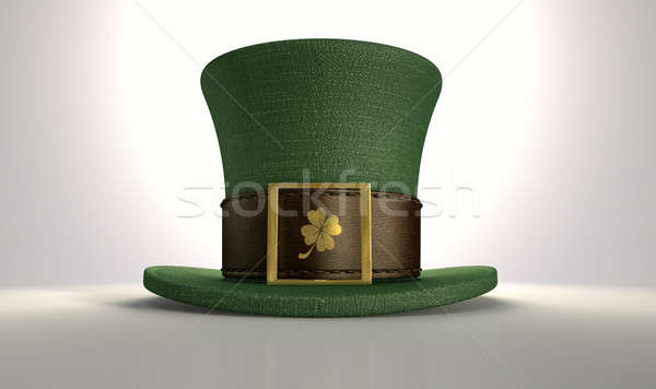 Vert Shamrock chapeau matériel brun [[stock_photo]] © albund