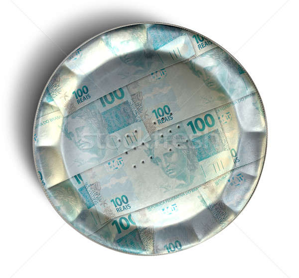 Money Pie Brazilian Real Stock photo © albund