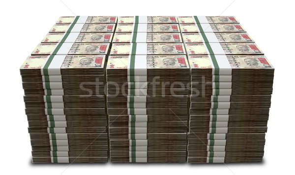 Rupee Notes Pile Stock photo © albund