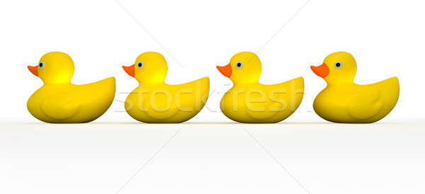 Get All Your Rubber Ducks In A Row Stock photo © albund