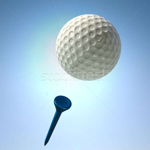 Golf Tee Shot Action Stock photo © albund