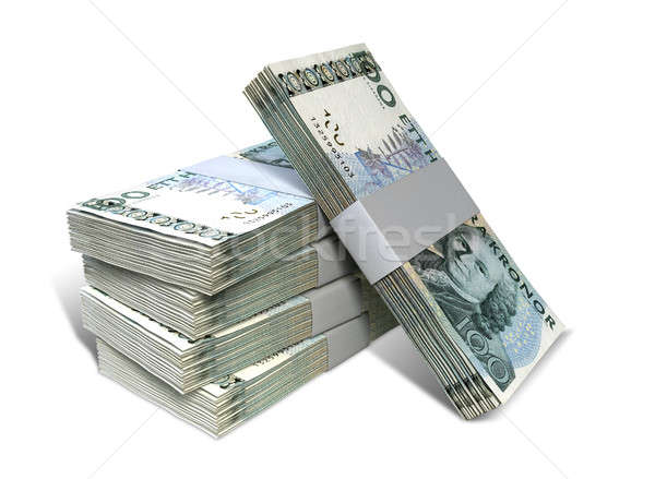 Swedish Krona Notes Bundles Stack Stock photo © albund