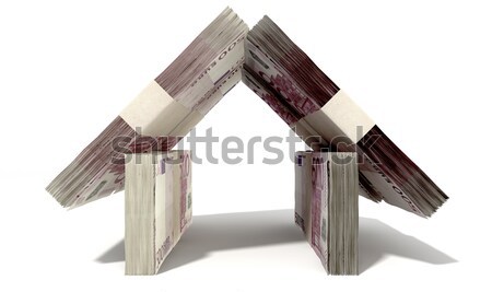 Dollar Notes House Front Stock photo © albund