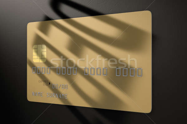 Debt Shadow Credit Card Stock photo © albund