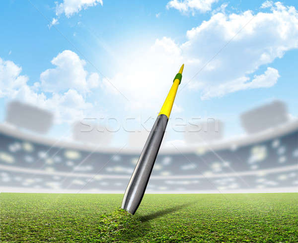 [[stock_photo]]: Stade · vert · gazon · générique · sport · herbe · verte