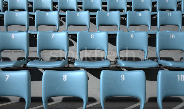 Numbered Stadium Seats Stock photo © albund