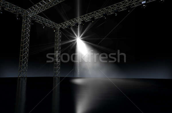 Empty Stage Spotlit Stock photo © albund