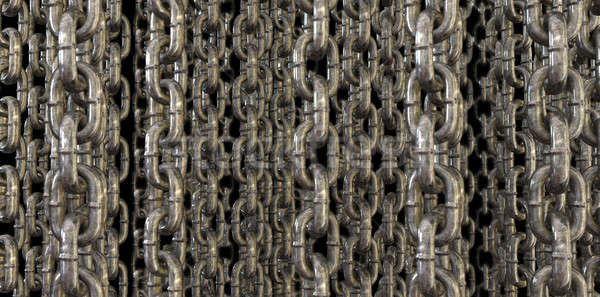 Impiccagione catene abstract raccolta metal Foto d'archivio © albund