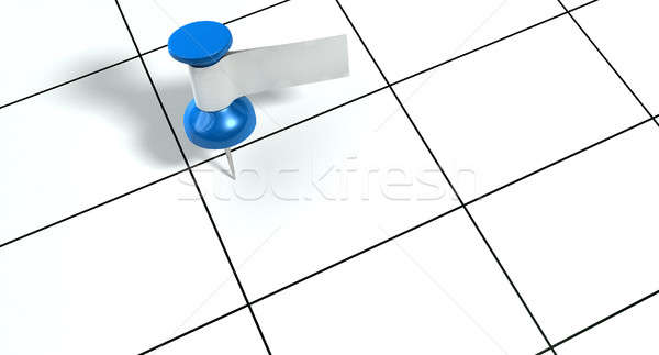 Stockfoto: Label · algemeen · kalender · Blauw · witte · tape