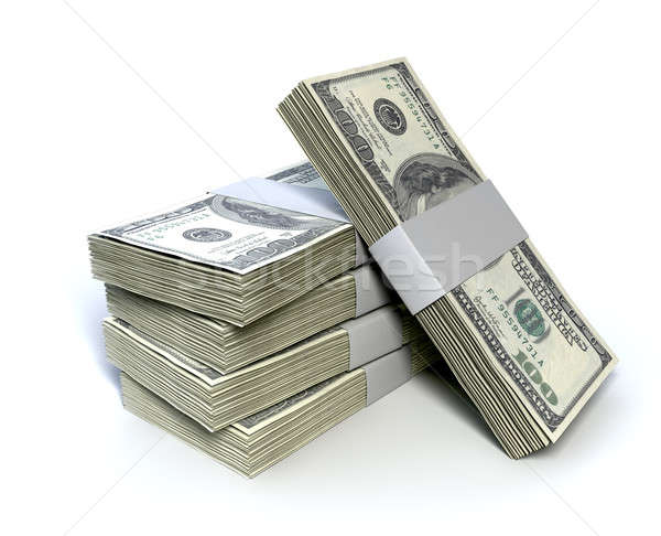 Dollar Bill Bundles Pile  Stock photo © albund
