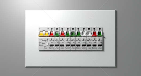 Electrical Circuit Breaker Panel Stock photo © albund