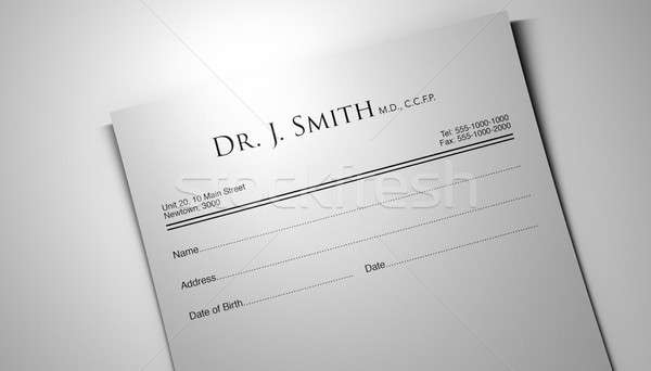 Doctors Prescription Stock photo © albund