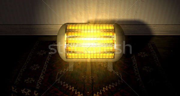 Vintage Heater On Persian Carpet Stock photo © albund