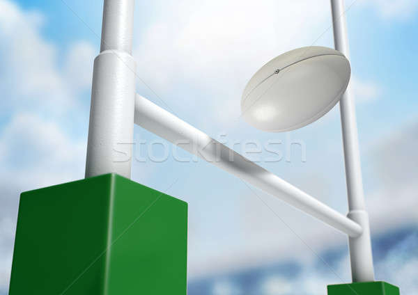 Rugby Posts Conversion Day Stock photo © albund