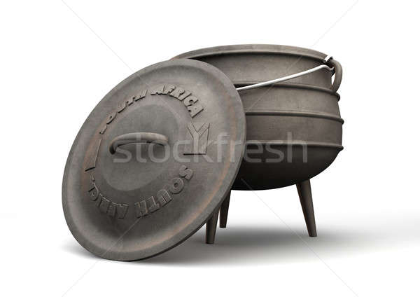 South African Potjie Pot Front Stock photo © albund