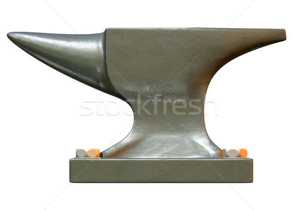 Steel Anvil Front Stock photo © albund