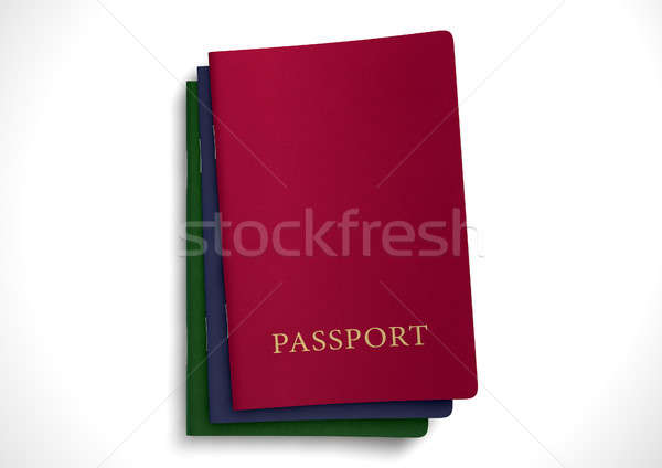Generic Passport Stack  Stock photo © albund