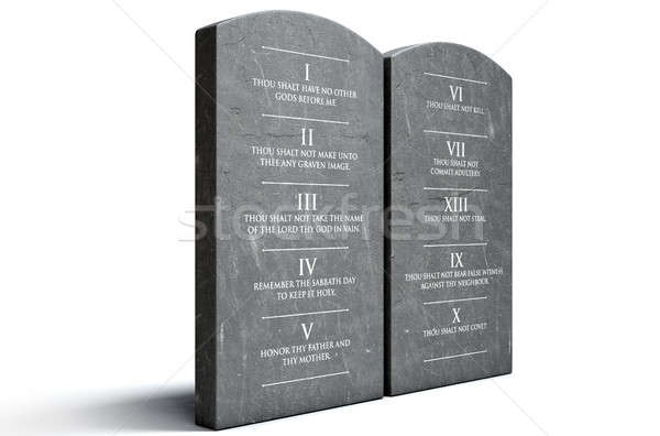 Ten Commandments Stock photo © albund