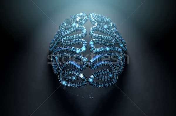 Stylized Artificial Intelligence Brain Stock photo © albund