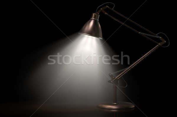 Vintage Copper Desk Lamp Stock photo © albund