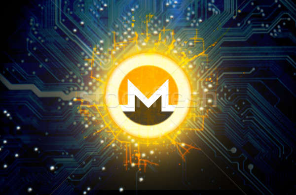 Cryptocurrency And Circuit Board Stock photo © albund