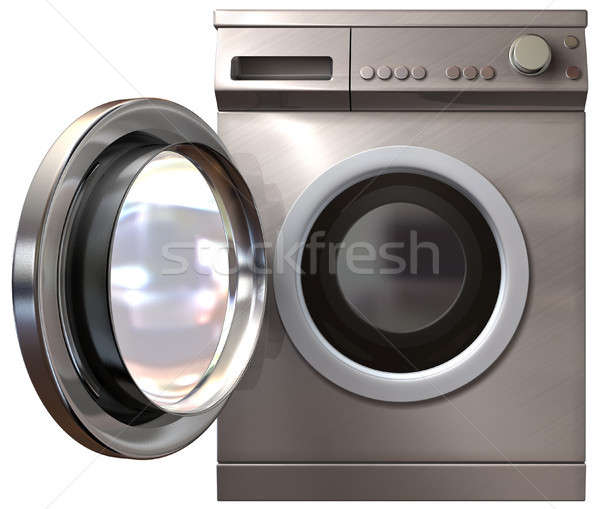 Washing Machine Front Door Open Stock photo © albund