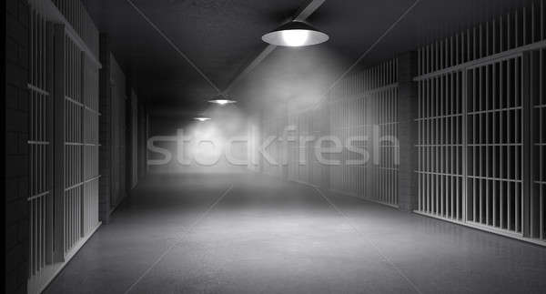 Haunted Jail Corridor And Cells Stock photo © albund