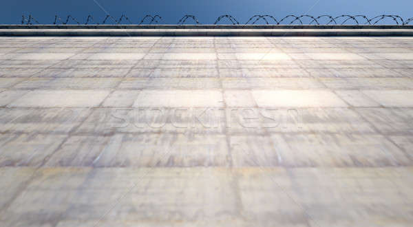 Huge High Security Wall Stock photo © albund