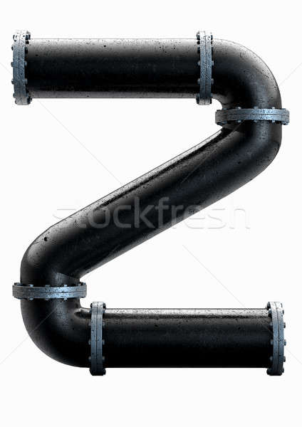 Stock photo: PVC Pipe Letter Concept