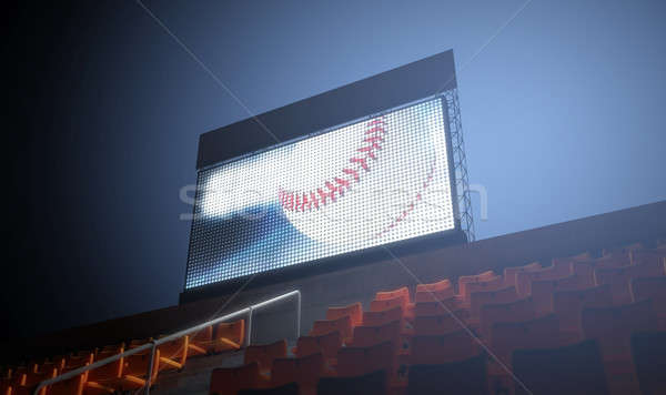 Sports Stadium Scoreboard Stock photo © albund