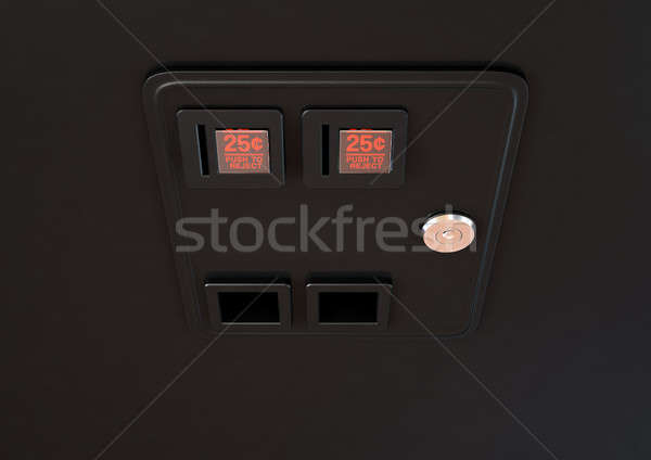Arcade Machine Coin Slot Panel Stock photo © albund