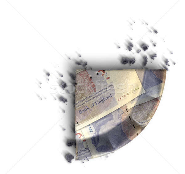 Slice Of British Pound Money Pie Stock photo © albund