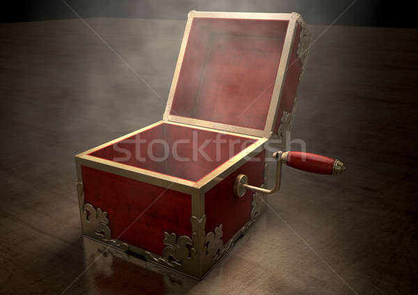 Open Jack-In-The-Box Antique Stock photo © albund