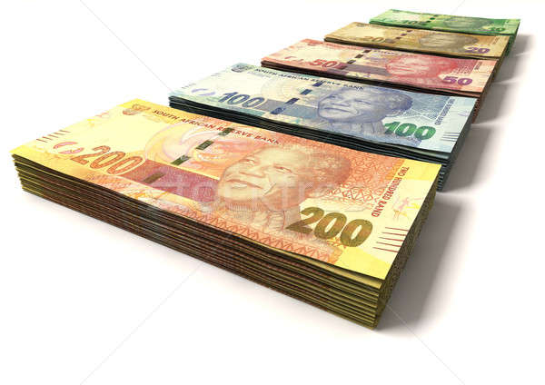New South African Rand Notes Stock photo © albund