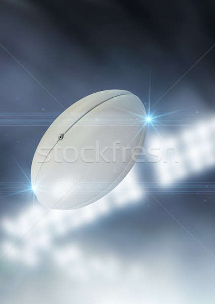 Pelota vuelo aire regular pelota de rugby Foto stock © albund