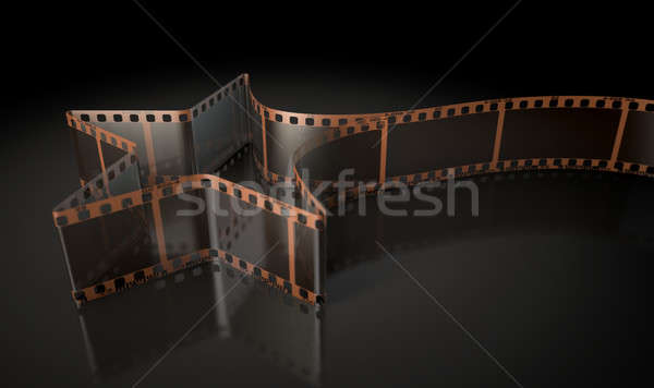 Film Strip Shooting Star Curled Stock photo © albund