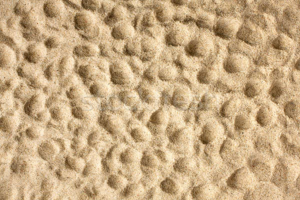 Stock photo: imprint on to sand 