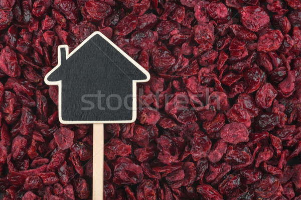 House pointer, the price tag lies on cranberry Stock photo © alekleks