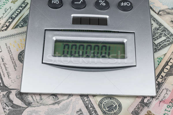 Calculator and money Stock photo © alekleks