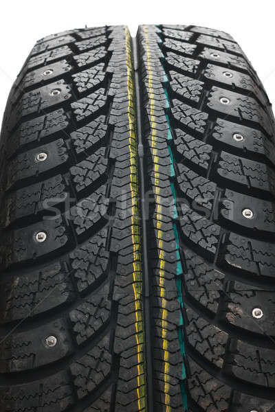 Novo moderno pneu isolado branco estrada Foto stock © alekleks